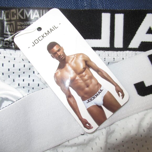 NWT Jockmail White Mesh Men's Briefs Size M - Picture 4 of 4